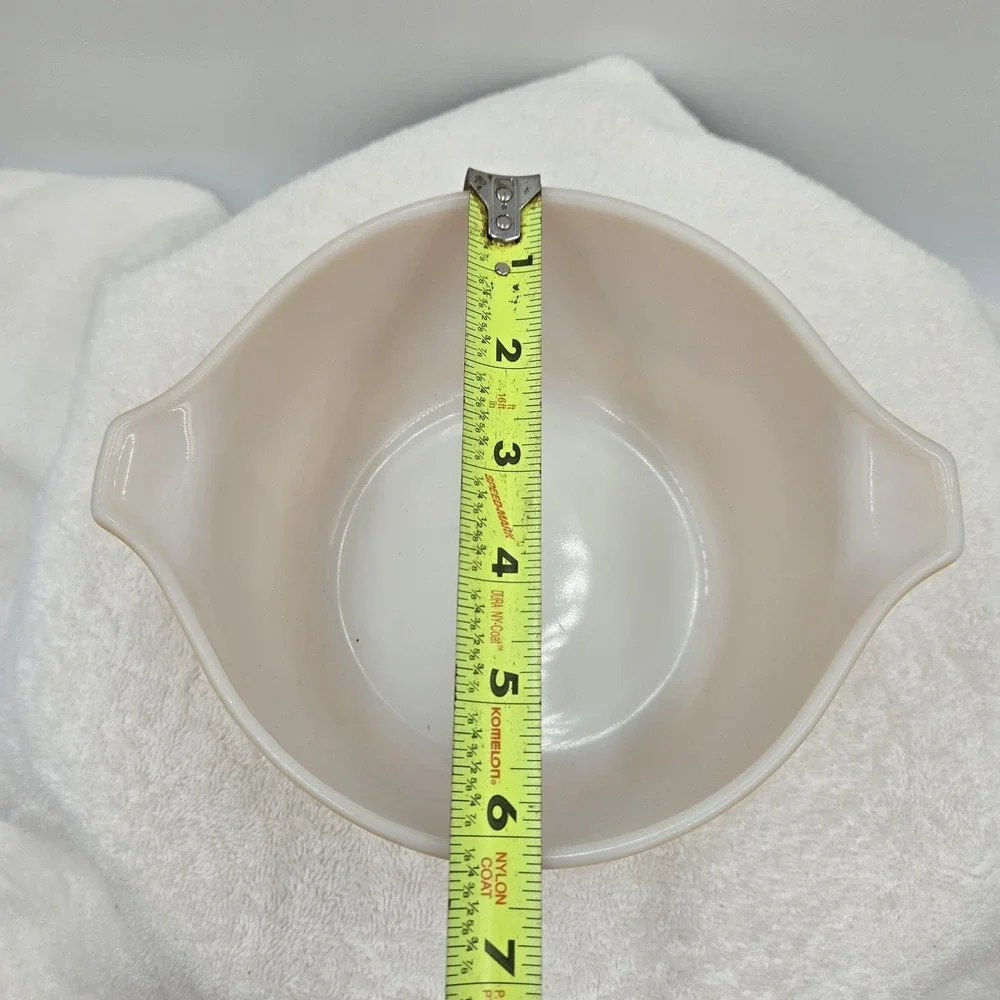 Vintage PYREX Butterfly Flower Gold Bowl Casserole Dish #473 - 1 quart
